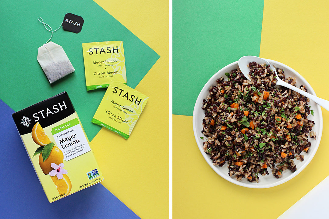 Meyer Lemon Rice Pilaf Recipe | Stash Tea
