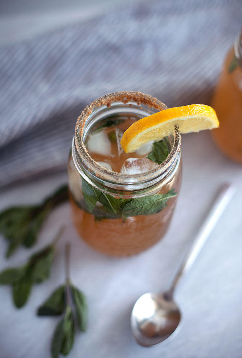 Mint and Ginger Green Tea Lemonade