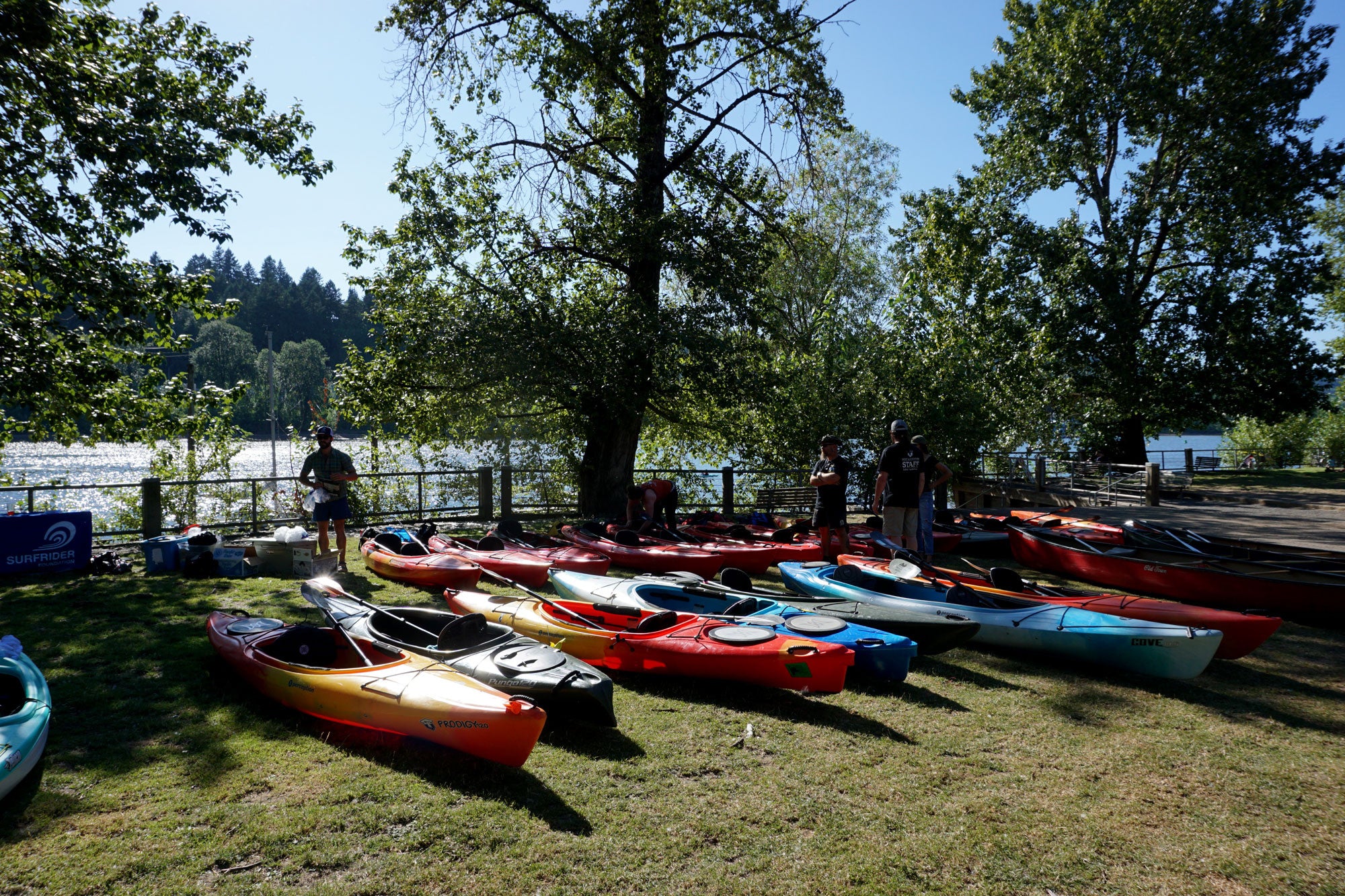 Kayaks Surfrider Beach Cleanup